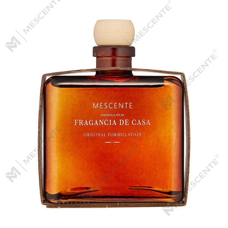 M&Scent Luxuriöser, individuell gestalteter, großer, roségoldener Glasflaschen-Blumen-Eigenmarken-Flüssigkeits-Red-Diffusor mit Geschenkbox