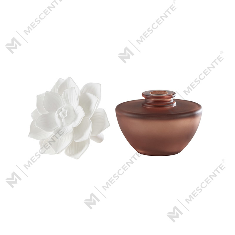 Weiße Blume Mini Parfüm Aroma Schilfrohr-Diffusoröl, Duft Thailand Schilfrohr-Diffusoren Geschenkset