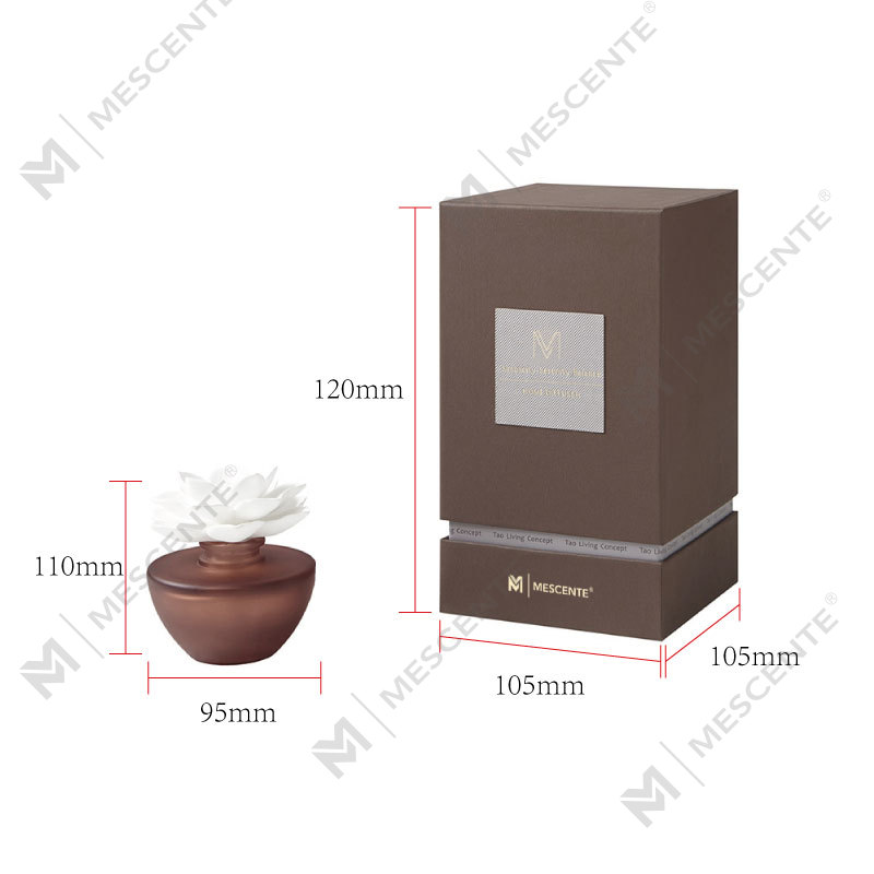 Weiße Blume Mini Parfüm Aroma Schilfrohr-Diffusoröl, Duft Thailand Schilfrohr-Diffusoren Geschenkset