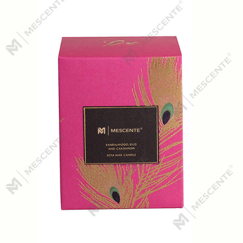 Private Label personalisierte schwarze Holzdochtkerzen mit luxuriösem Duft und Kristallen
