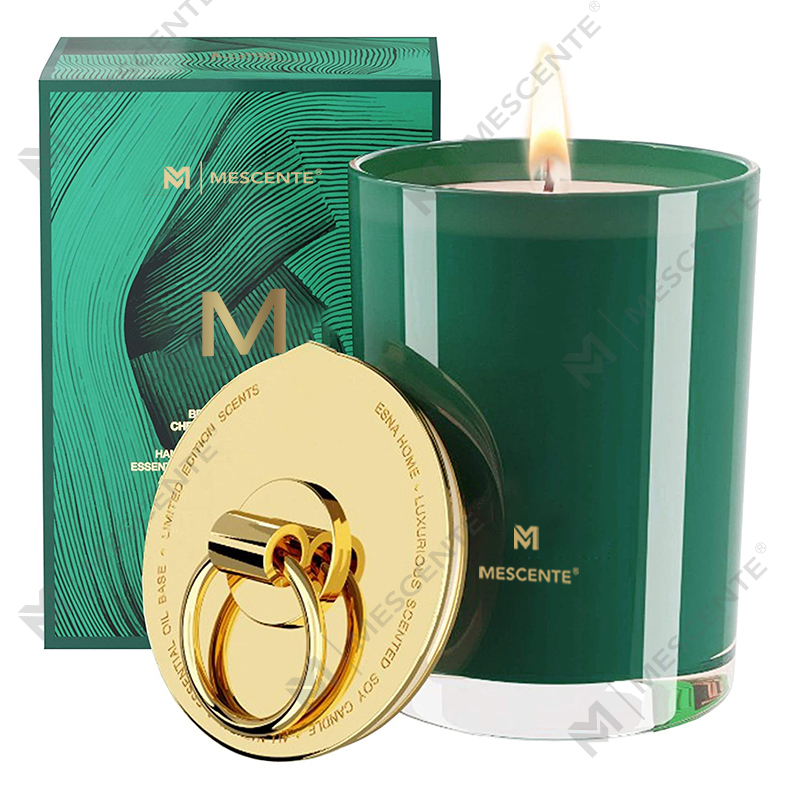 M&Scent Luxus-Duftkerzen aus weißem Sojawachs mit Logo, personalisierte Hochzeit-Duftkerzen, individuelle Camp-Kerze