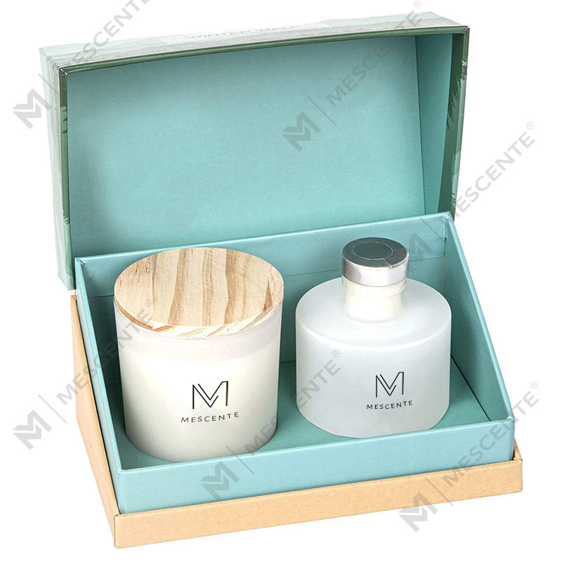 M&Scent Luxuriöses, personalisiertes Private-Label-Herbstdekor-Aroma-Duft-Sojakerzen-Reed-Diffusor-Geschenkset