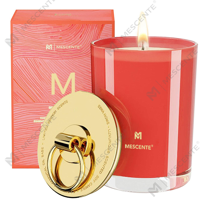 M&Scent Luxus-Duftkerzen aus weißem Sojawachs mit Logo, personalisierte Hochzeit-Duftkerzen, individuelle Camp-Kerze