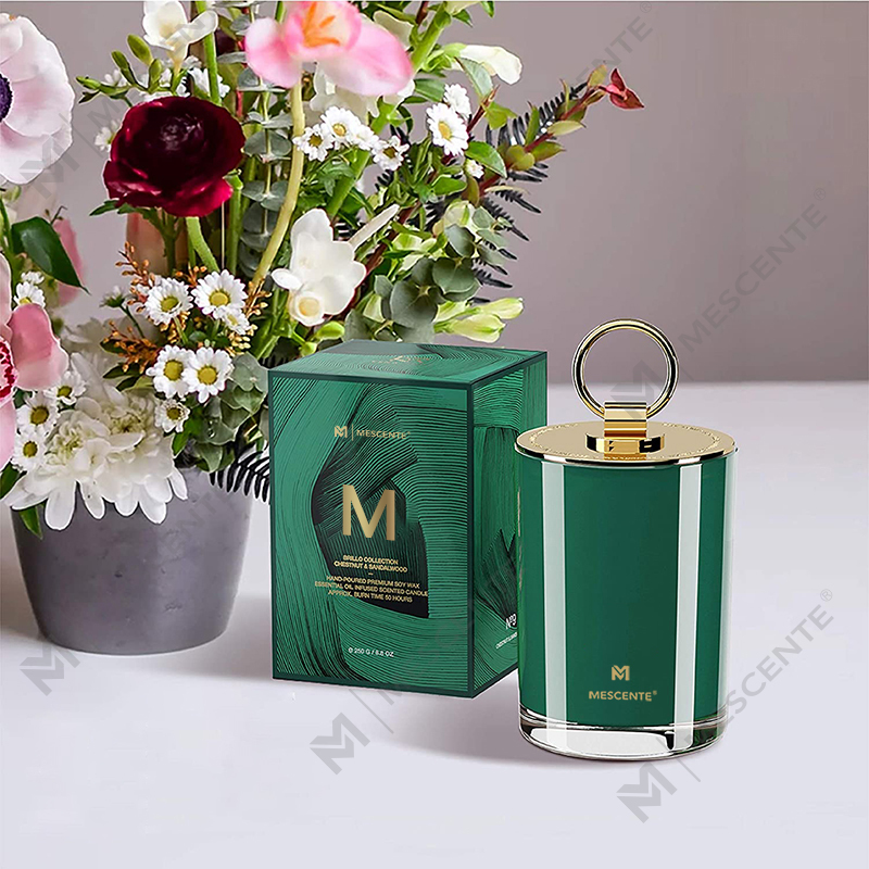 M&Scent Luxus-Duftkerzen aus weißem Sojawachs mit Logo, personalisierte Hochzeit-Duftkerzen, individuelle Camp-Kerze