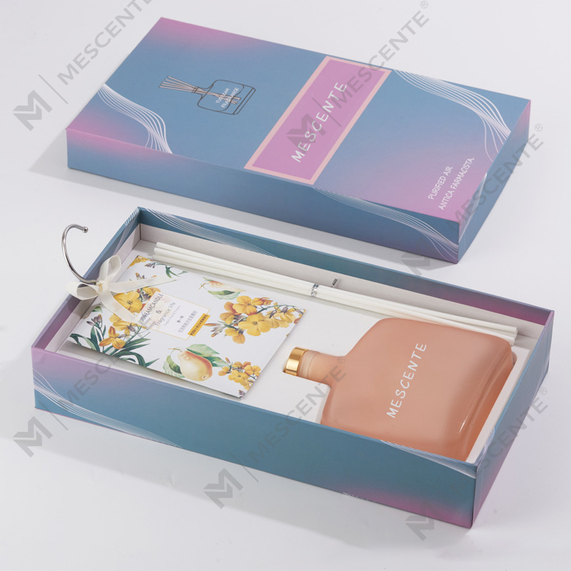 Geschenkset aus Kerze und Schilfrohr-Diffusor, Duftkerzen-Aroma-Red-Diffusor