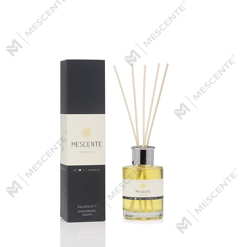 M&Scent Luxuriöser, individuell gestalteter, großer Fläschchen-Blumen-Eigenmarken-Flüssigkeits-Red-Diffusor mit Geschenkbox