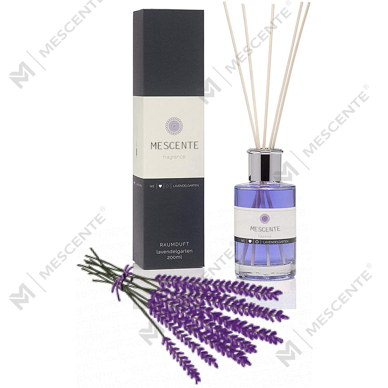 M&Scent Luxus-Flüssigrohr-Diffusor mit großer Flasche und Blumen-Privatmarke und Geschenkbox