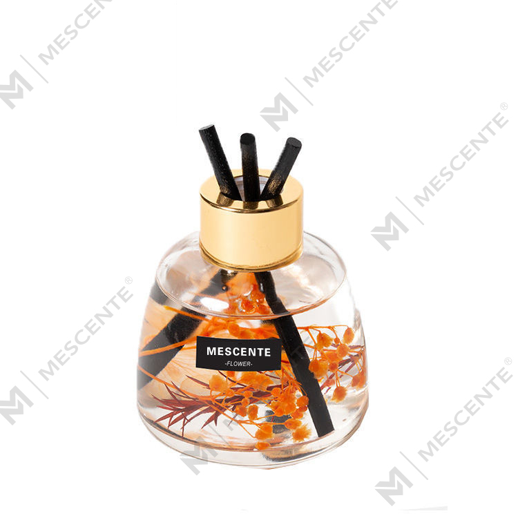 Mini weiße Flasche Blumenparfüm Aroma Schilfrohr-Diffusoröl, Duft Thailand Schilfrohr-Diffusor-Geschenkset