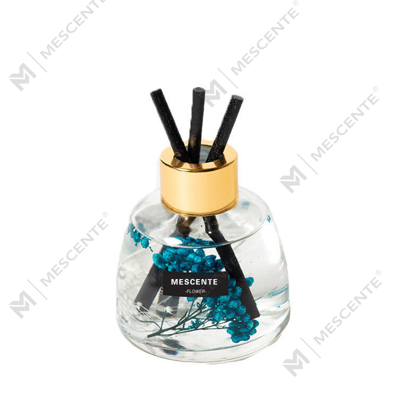 Mini weiße Flasche Blumenparfüm Aroma Schilfrohr-Diffusoröl, Duft Thailand Schilfrohr-Diffusor-Geschenkset