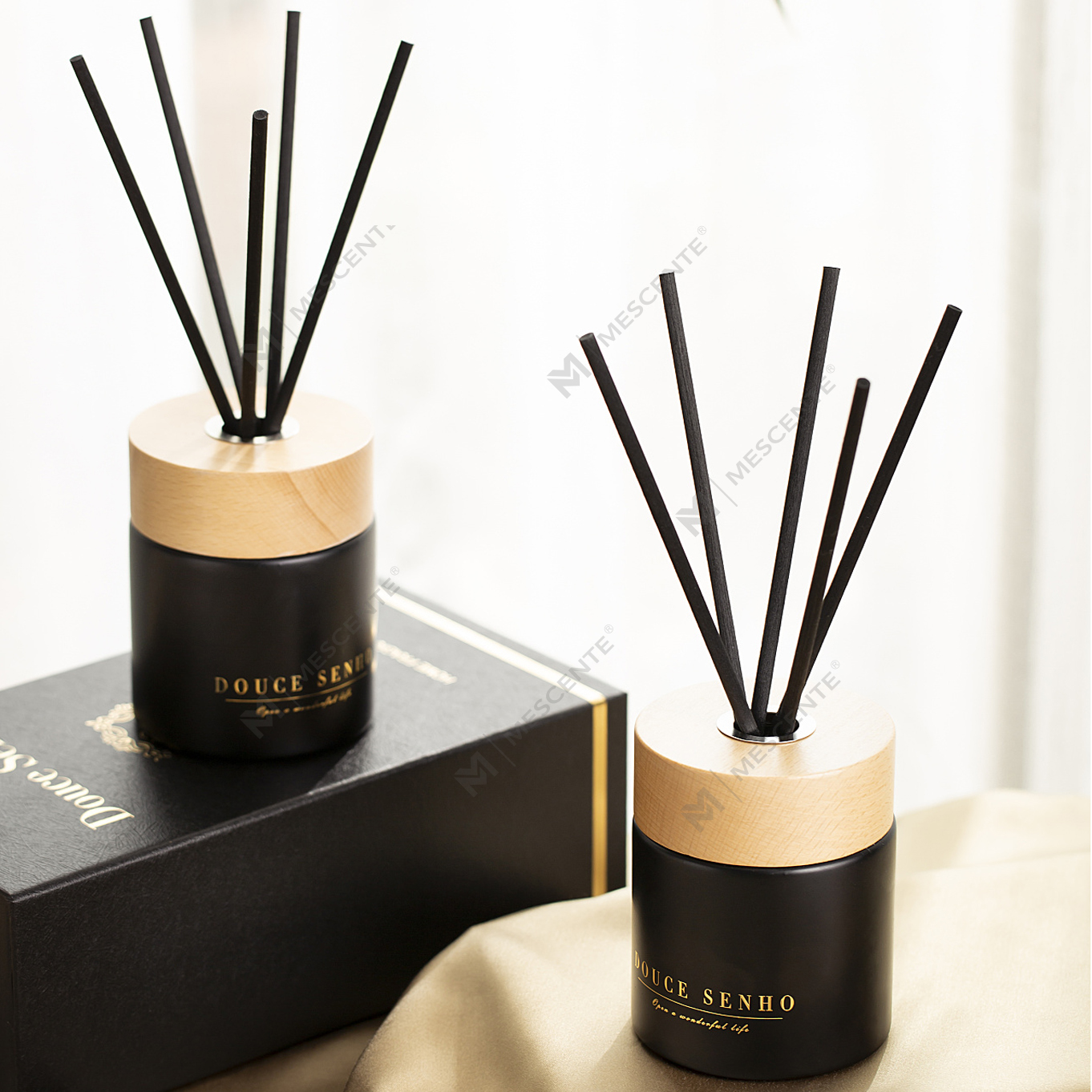 M&Scent Black Bottle Parfüm Aroma Schilfrohr-Diffusoröl, Duft Thailand Schilfrohr-Diffusoren Geschenkset