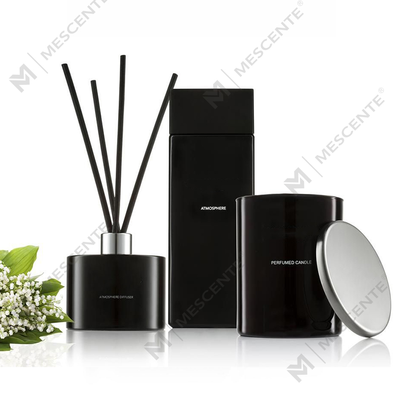 Private Label-Aromatherapie-Reed-Diffusoröle in weiß gefrosteter Flasche mit Box A29148