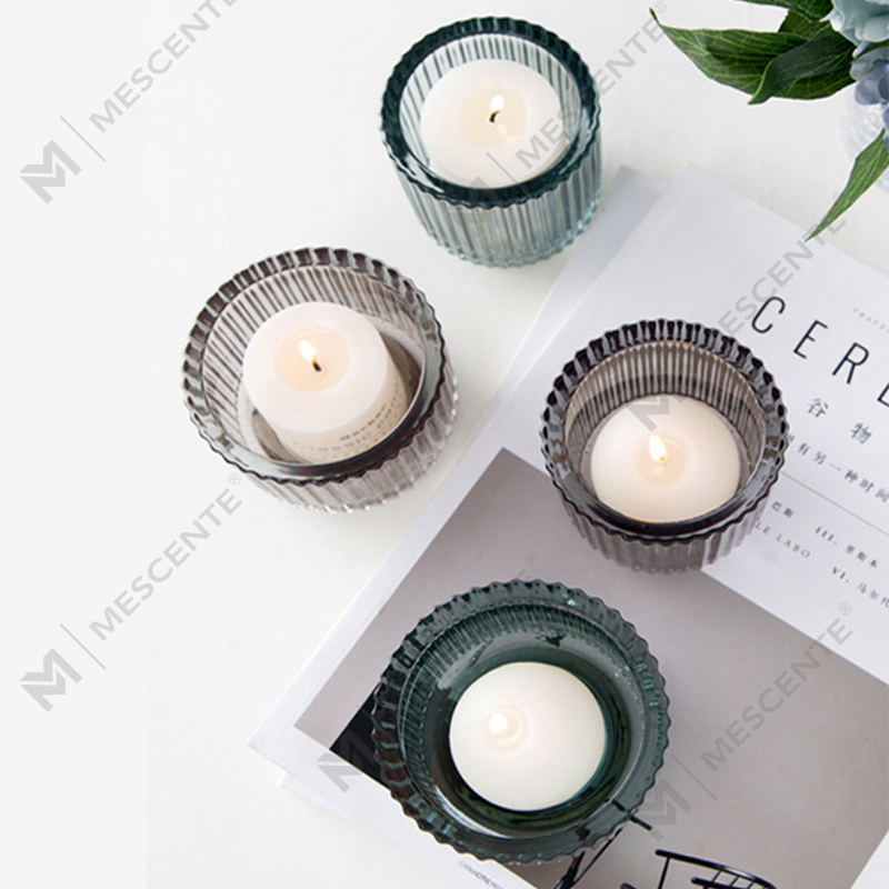 M&Scent Luxuriöser Dekor-Kerzenhalter aus Glas und Kristall, Kerzenhalter in großen Mengen