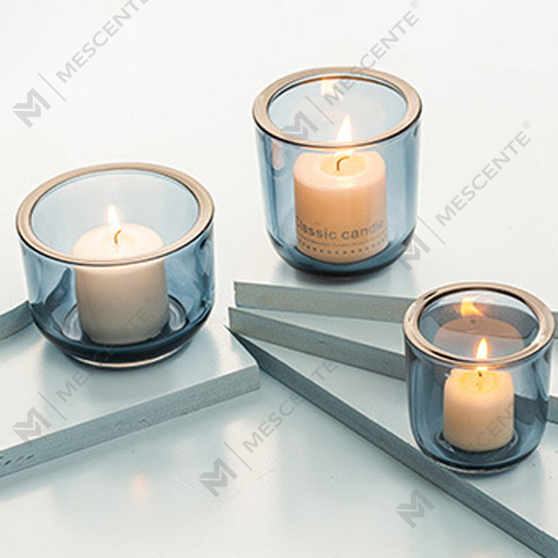 M&Scent Deluxe dekorativer Kerzenständer aus Kristallglas in Großpackung