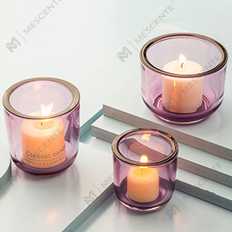 M&Scent Deluxe dekorativer Kerzenständer aus Kristallglas in Großpackung