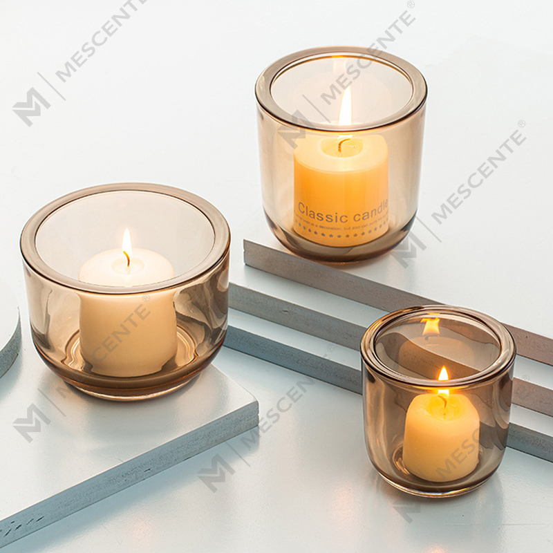 M&Scent Deluxe dekorativer Kerzenständer aus Kristallglas in Großpackung