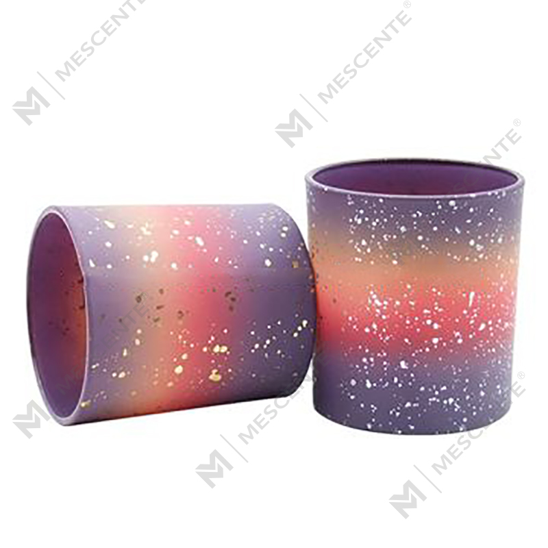 M&Scent Großhandel kundenspezifische leere mattierte Kerzengläser für die Kerzenherstellung mit Deckel