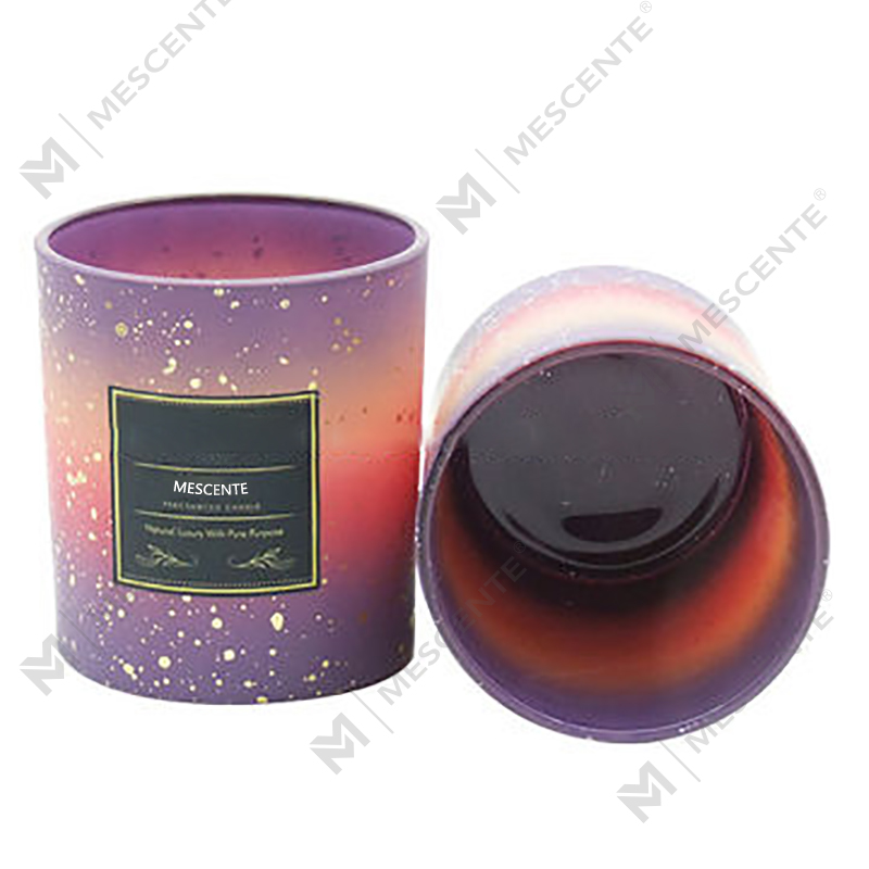 M&Scent Großhandel kundenspezifische leere mattierte Kerzengläser für die Kerzenherstellung mit Deckel