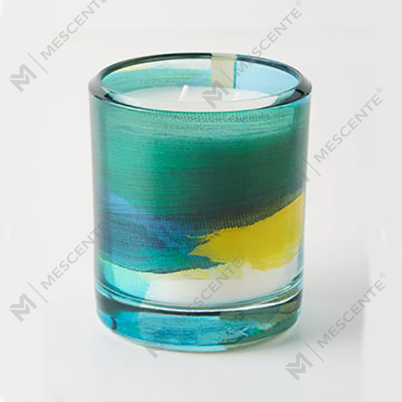 M&Scent Wholesale Luxus-Sojawachskerzen mit kundenspezifischer Dekoration und Privatmarke aus schwarzem Glas mit Kristallduft