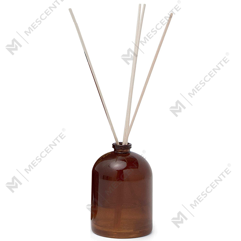 M&Scent Luxuriöser, individuell gestalteter, großer, roségoldener Glasflaschen-Blumen-Eigenmarken-Flüssigkeits-Red-Diffusor mit Geschenkbox