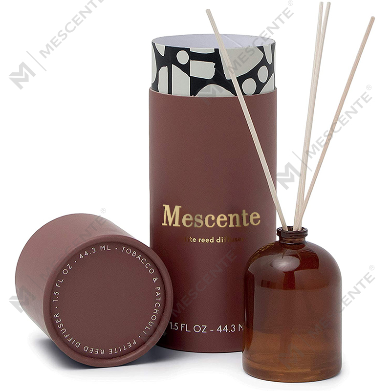 M&Scent Luxuriöser, individuell gestalteter, großer, roségoldener Glasflaschen-Blumen-Eigenmarken-Flüssigkeits-Red-Diffusor mit Geschenkbox