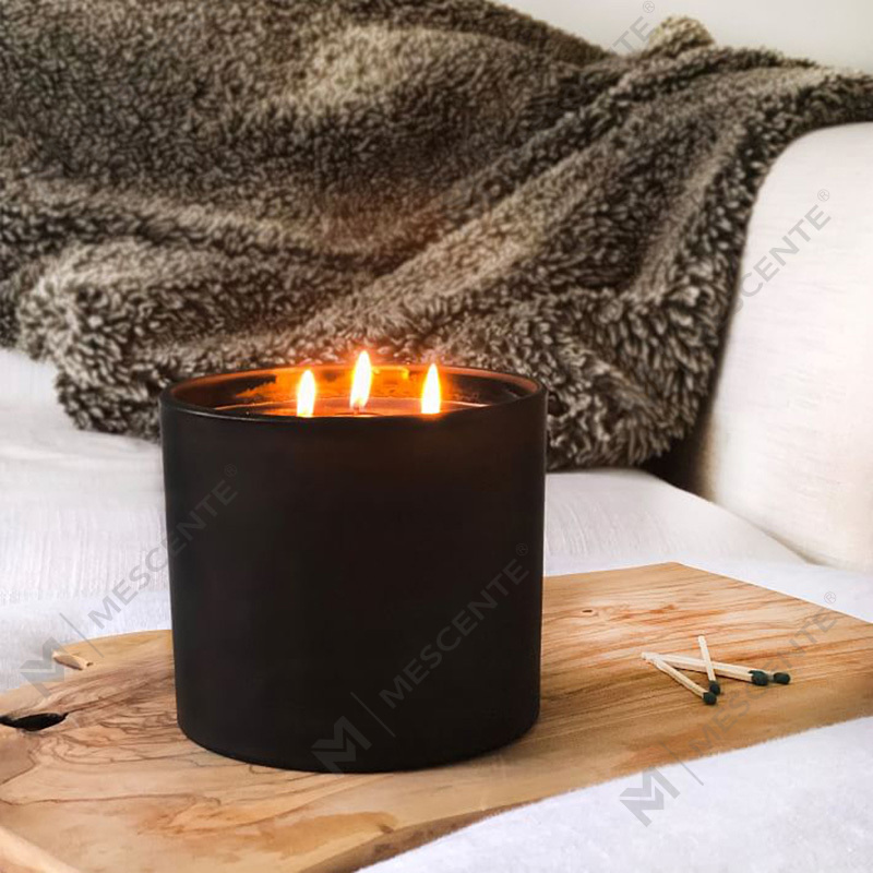 M&SCENT Natürliche Weihnachten weit verbreitete Sojawachskerze im Glasglas mit Faltschachtel