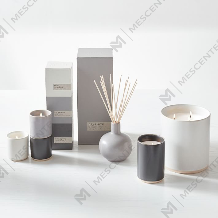 Kundenspezifisches Private Label Luxus-Keramik-Duftkerzen-Geschenkset A29218-Valuables