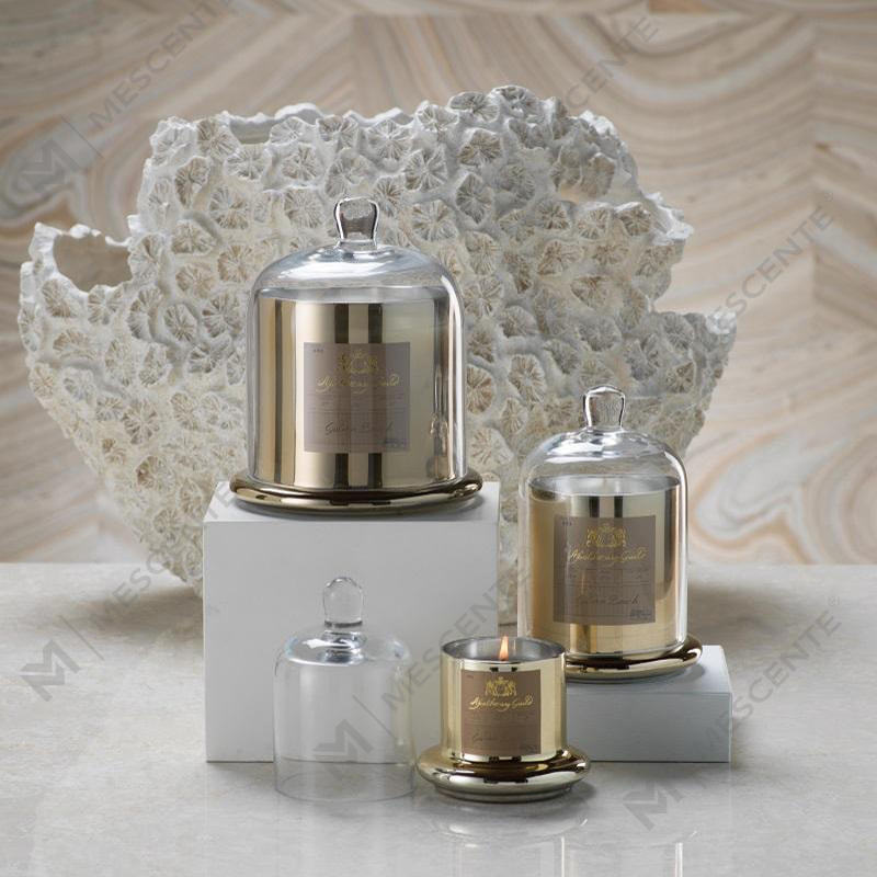 M&Scent Dekorative romantische Hochzeitsglocke, Glaskuppelabdeckung, Duftkerze A29275