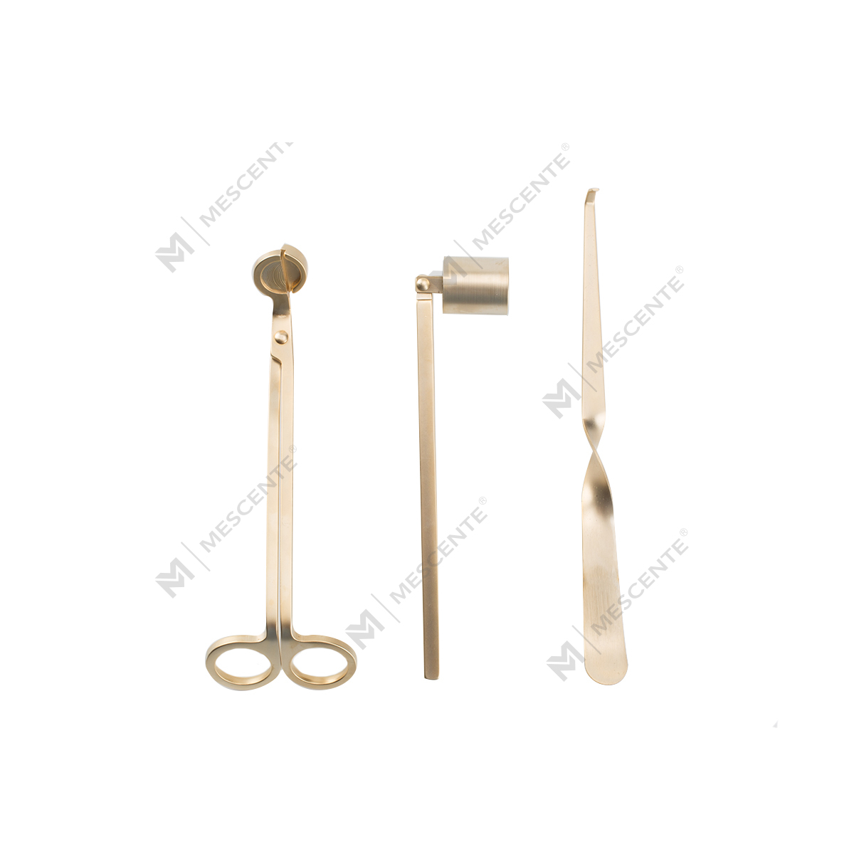 Mescente Gold Kerzendochtlöscher-Set mit Geschenkbox A991330-1