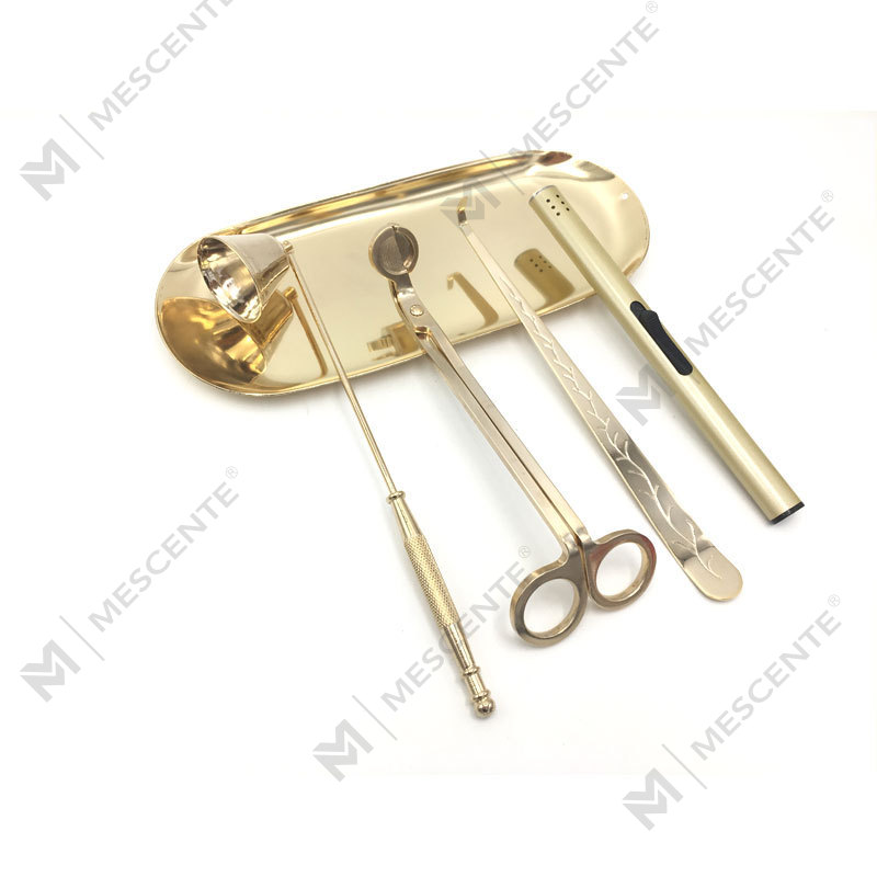 Mescente 4-in-1-Kerzenlöscher-Docht-Trimmer-Löffel-Set A99133-3