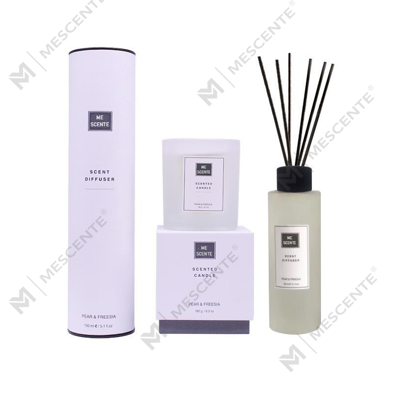 150 ml Raumduft-Geschenkset mit Reed-Diffusor und Duftkerze A99189