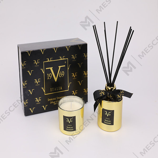 M&Scent Home Fragrance Reed Diffuser Geschenkset mit Duftkerze A29260-2