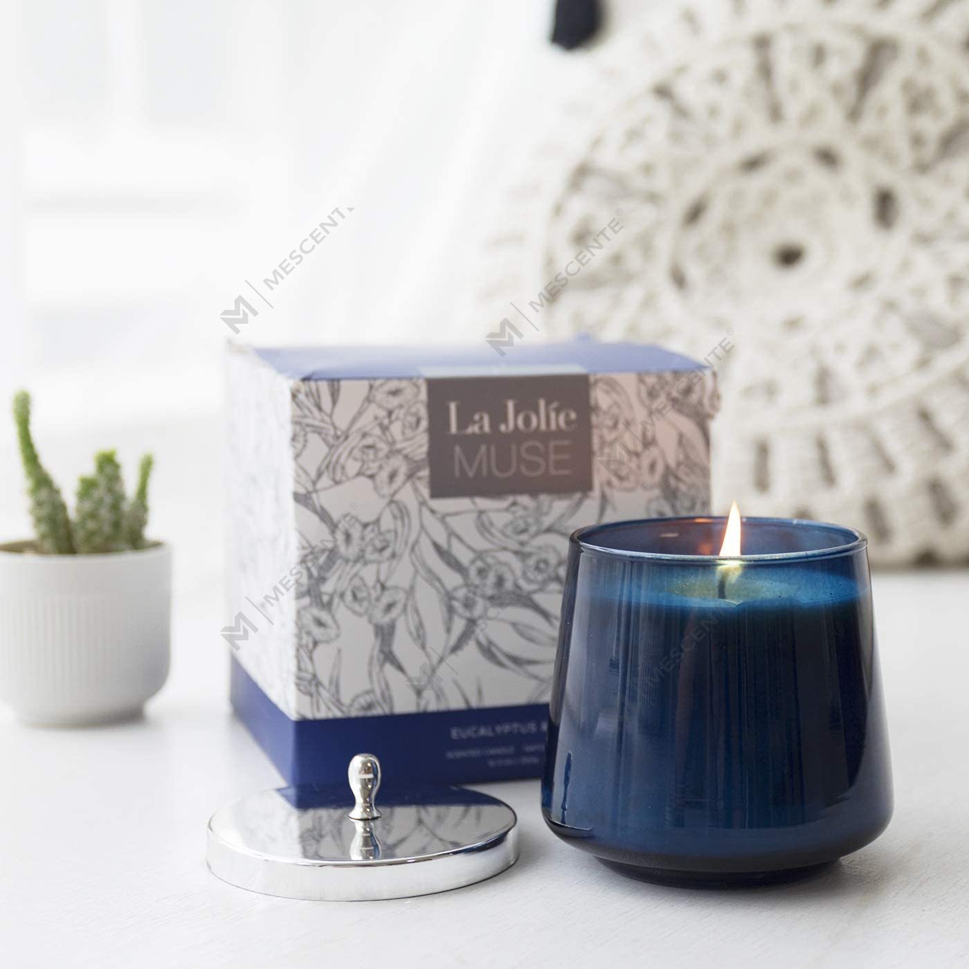 M&Scent 100 % natürliche Aromatherapie-Buch-Duft-Sojakerze für Zuhause, große Duftkerzen im Glas
