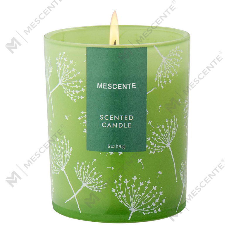 M&S Scent Individuell geformtes Logo-Druckmuster, Aromatherapie-Duftkerzenbevorzugungen, Duftkerzen mit getrockneten Blumen