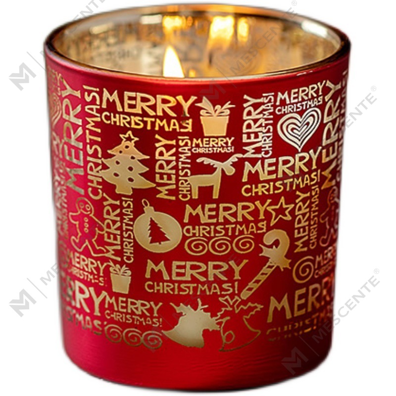 M&Scent Weihnachtsduft, rauchfrei, Sternenhimmel-Tasse, Duftkerze, Geschenk mit Hand