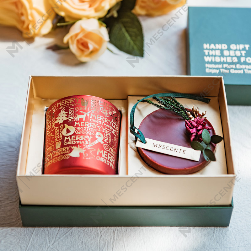 M&Scent Weihnachtsduft, rauchfrei, Sternenhimmel-Tasse, Duftkerze, Geschenk mit Hand