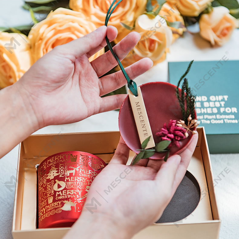 M&Scent Weihnachtsduft, rauchfrei, Sternenhimmel-Tasse, Duftkerze, Geschenk mit Hand