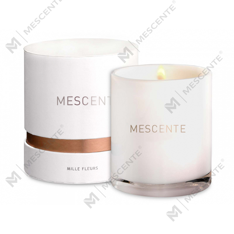 M&S Cent Custom Luxus-Duftkerze mit Docht aus mattem Glas, 100 Stunden, duftende Private-Label-Kerzen