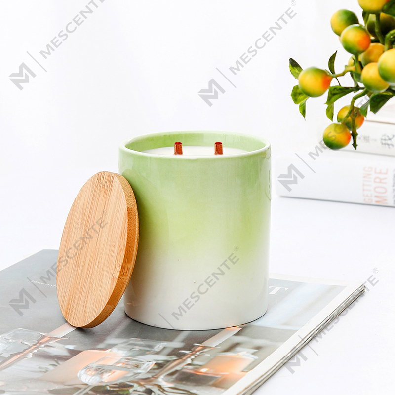 M&Scent Private Label Home Decoration Individuelle Duftkerzen in Keramikkerzengläsern