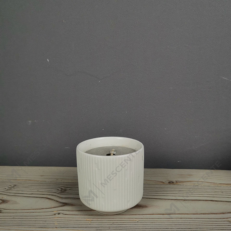 M&Scent Großhandel, luxuriöse, quadratische, mattschwarze, einzigartige, bernsteinfarbene Kerzengläser aus Keramik mit Holzdeckel