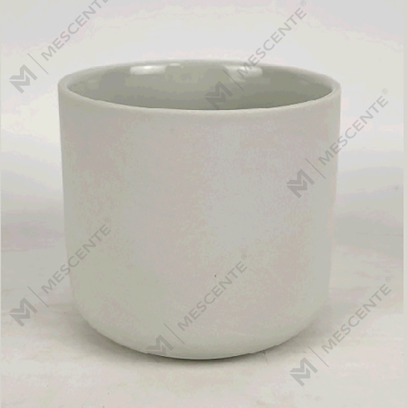 M&Scent Wholesale Custom Modernes großes 3-Docht-Weihnachtskerzenglas mit silbernem, weißem Frosting und Bambusdeckel