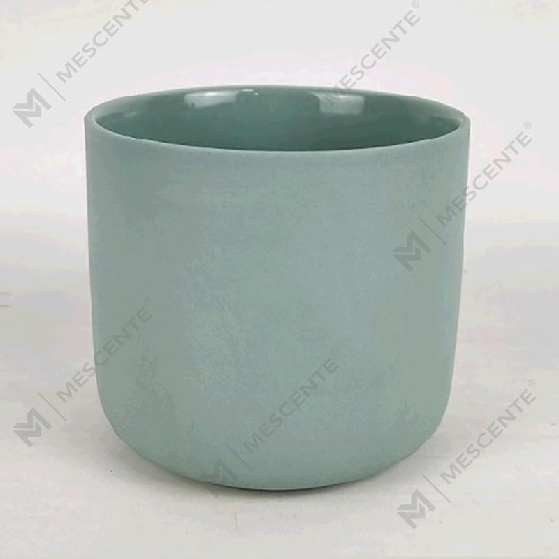 M&Scent Wholesale Custom Modernes großes 3-Docht-Weihnachtskerzenglas mit silbernem, weißem Frosting und Bambusdeckel