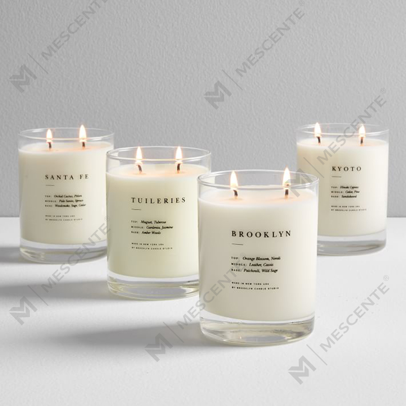 M&SENTE Neues Produkt, Heimdekoration, individuelle Duftkerzen mit 2 Dochten im Glas