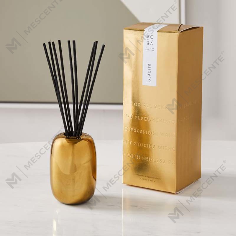 Amazon Luxus-Geschenkset mit individuellem Golddruck, Logo, schwarzem Glas, duftenden Sojawachskerzen, Dekoration, Geschenkset