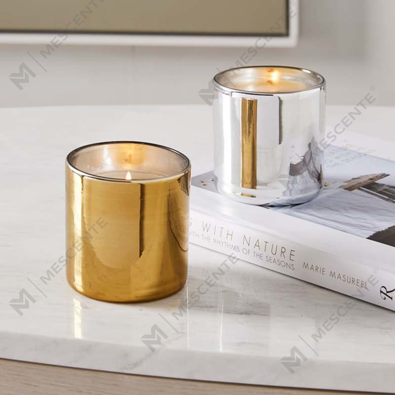 Amazon Luxus-Geschenkset mit individuellem Golddruck, Logo, schwarzem Glas, duftenden Sojawachskerzen, Dekoration, Geschenkset