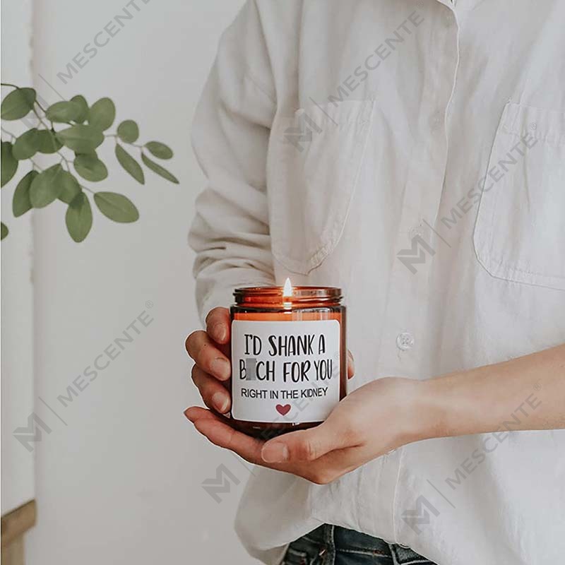 M&Scent Weihnachtsduftkerze aus 100 % natürlichem Wachs für Zuhause, Geschenkset, Duftkerze im Glasgefäß mit Metalldeckel