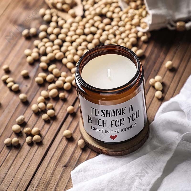 M&Scent Weihnachtsduftkerze aus 100 % natürlichem Wachs für Zuhause, Geschenkset, Duftkerze im Glasgefäß mit Metalldeckel