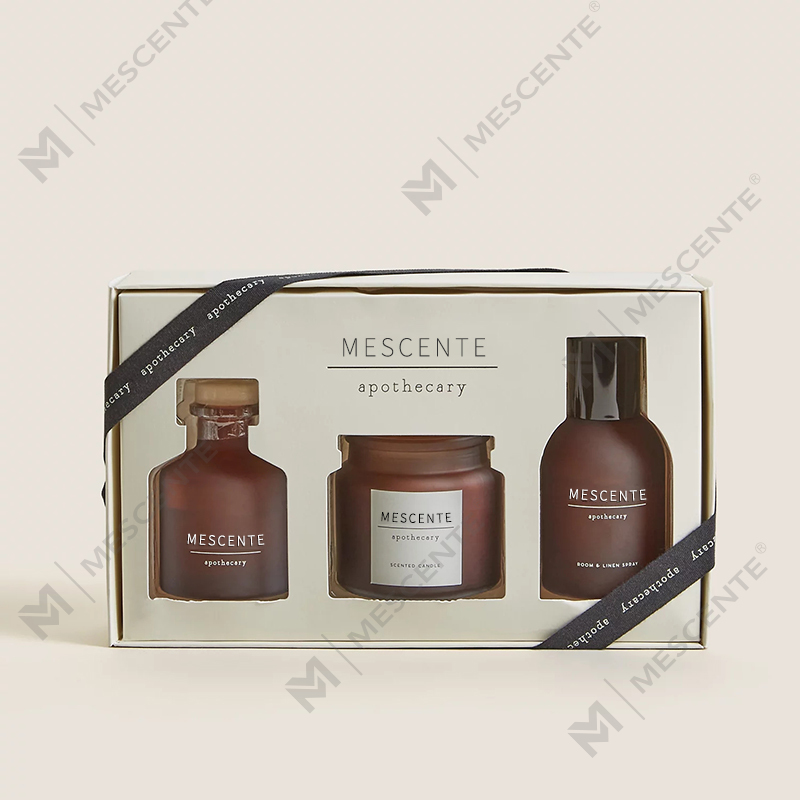 Luxuriöser, individueller Private-Label-Kerzenhalter aus klarem Glas, duftende Sojawachskerzen mit Deckel