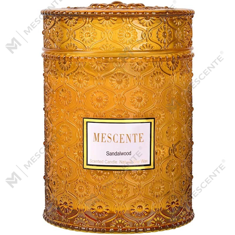 M&S Cent Hausgemachte Eukalyptus-Spearmint-Sojawachs-Trockenblumen-Duft-Spa-Kerze