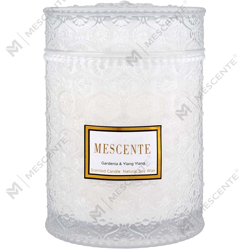 M&S Cent Hausgemachte Eukalyptus-Spearmint-Sojawachs-Trockenblumen-Duft-Spa-Kerze