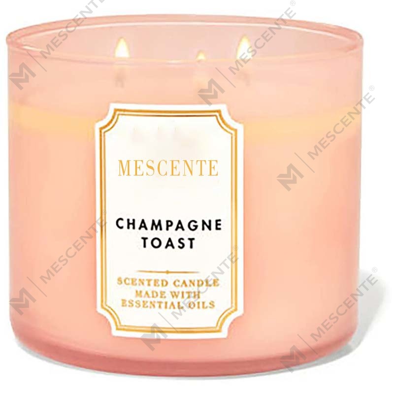 M&Scent handgemachte 3-Docht-Sojawachskerze mit natürlichem Jasminduft als Geschenk, Private-Label-Aromatherapie-Kristallkerzen